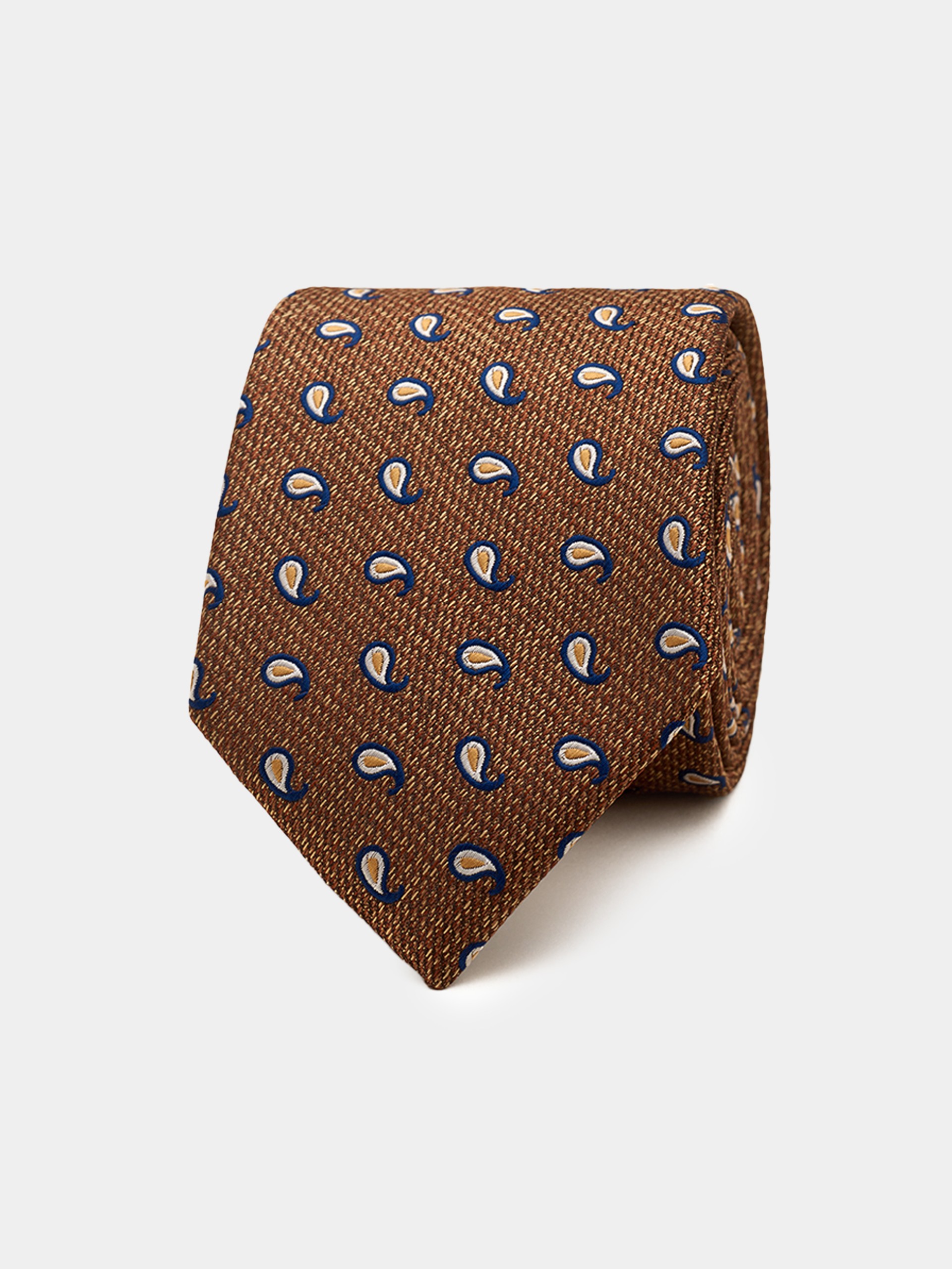 Corbata con estampado de cornucopias