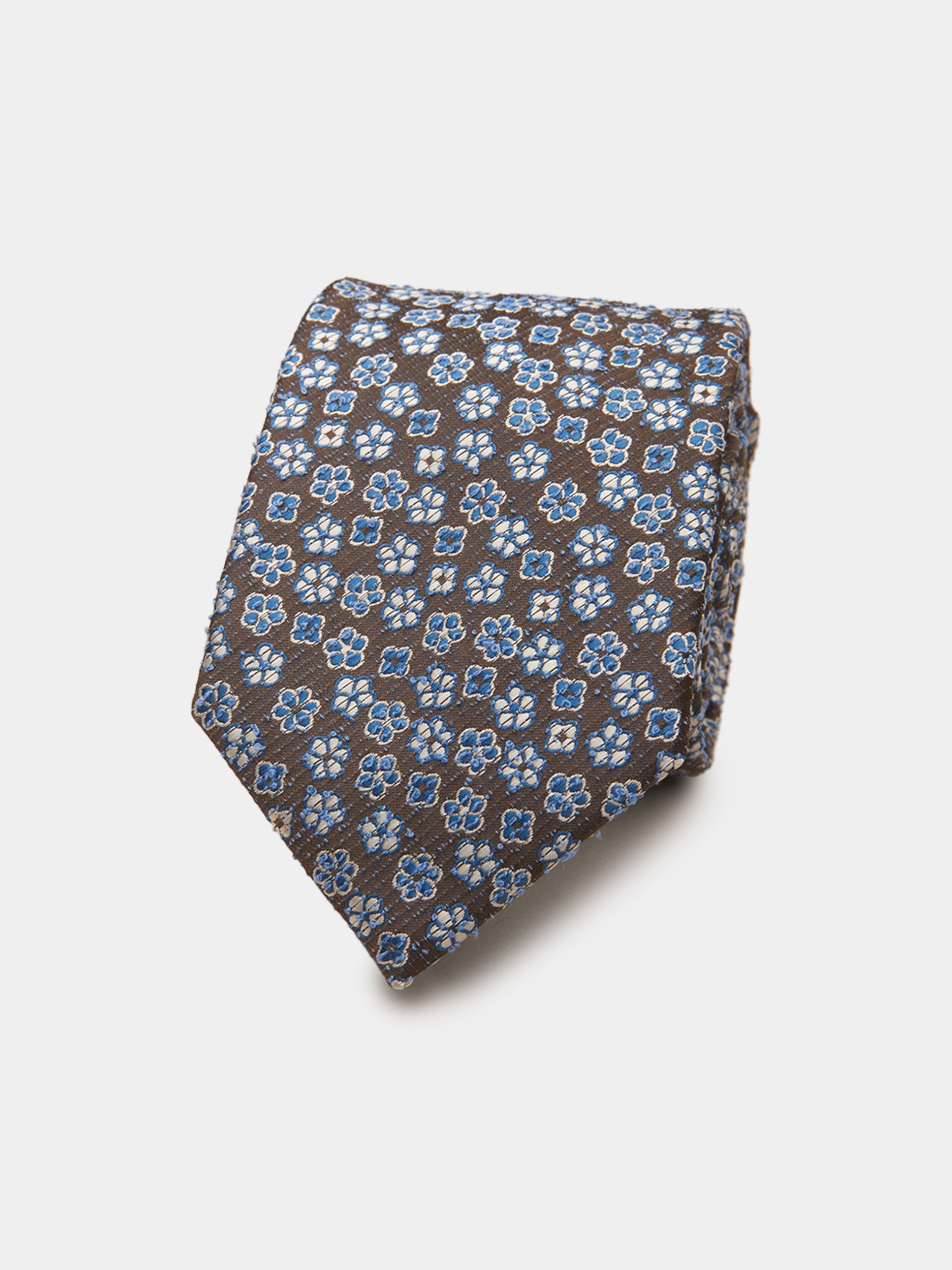 Corbata con motivos florales