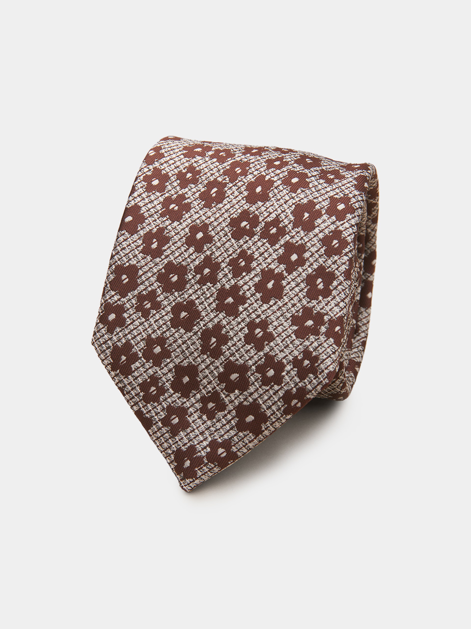 Corbata textura flores