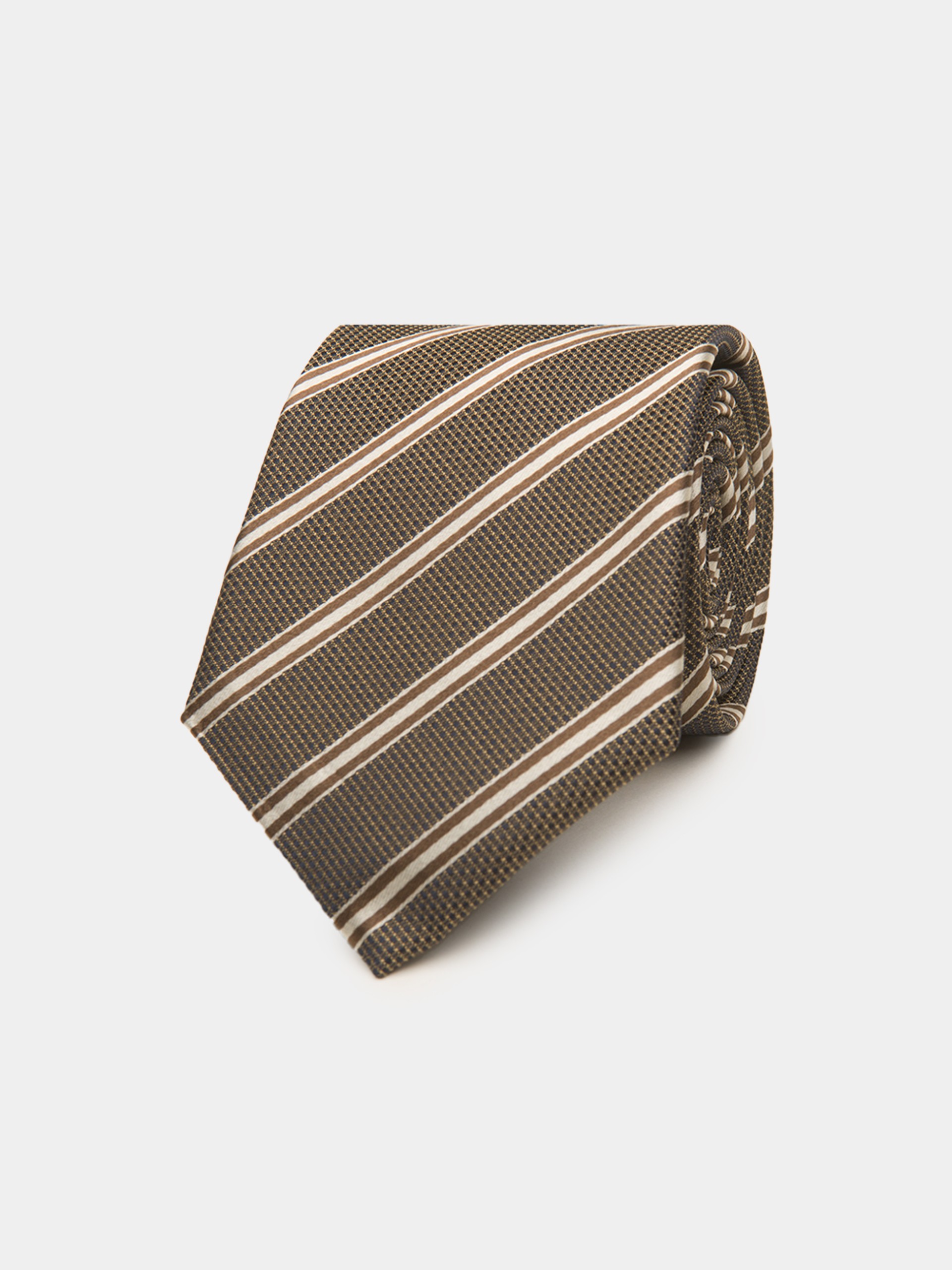 Corbata de seda a rayas