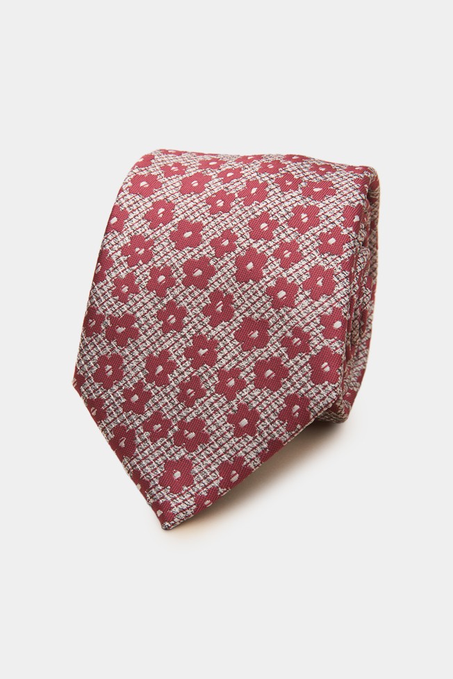 Corbata textura flores