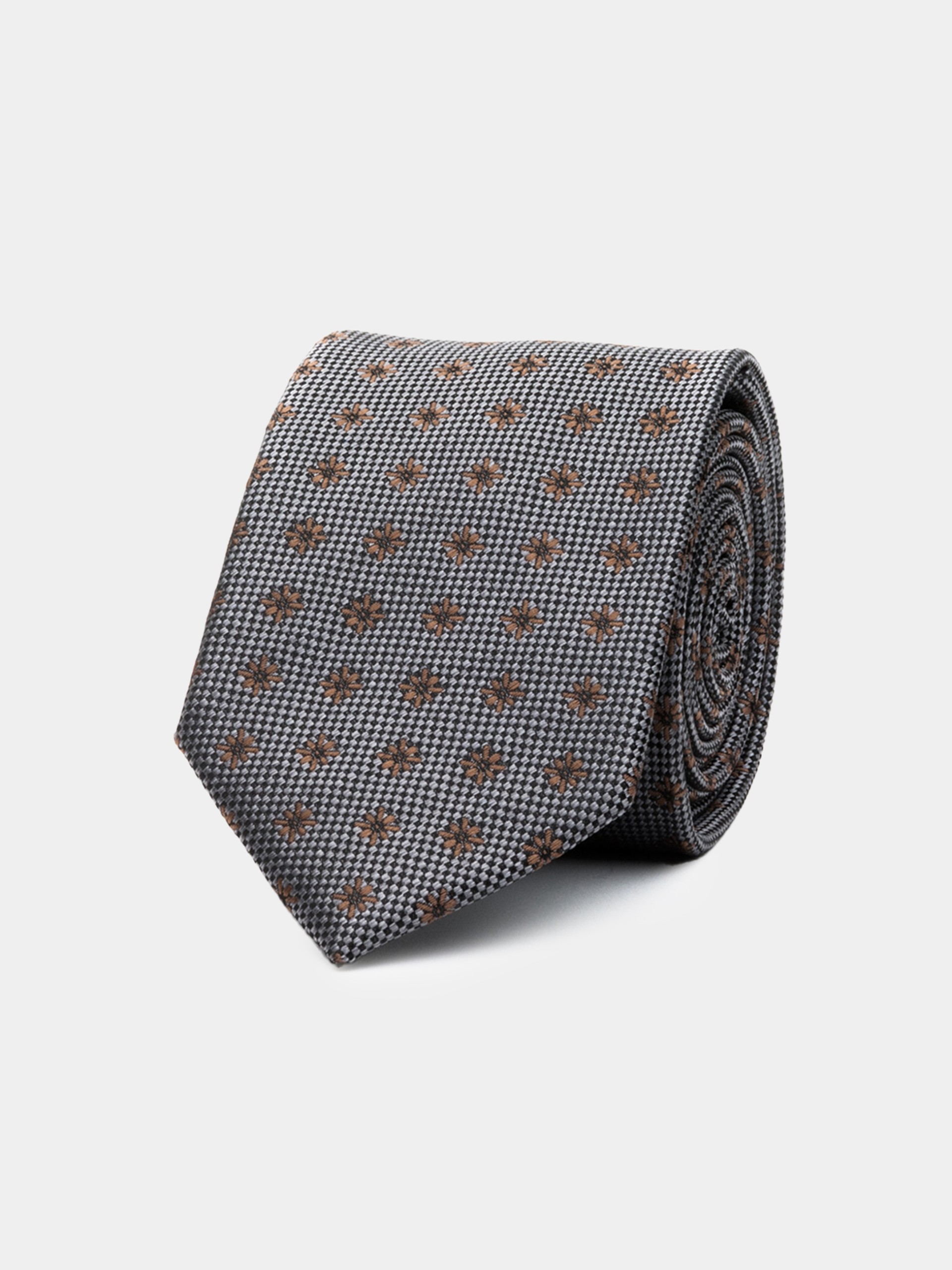 Corbata con estampado de flores