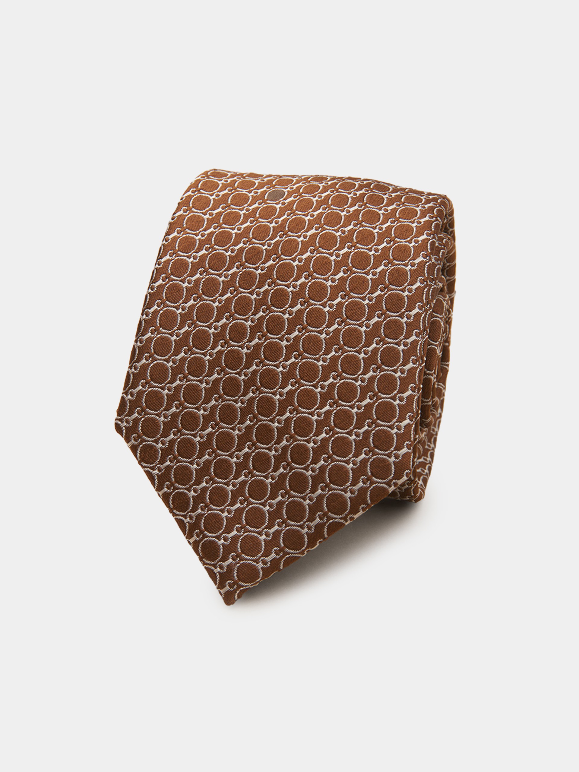 Corbata de seda estampada