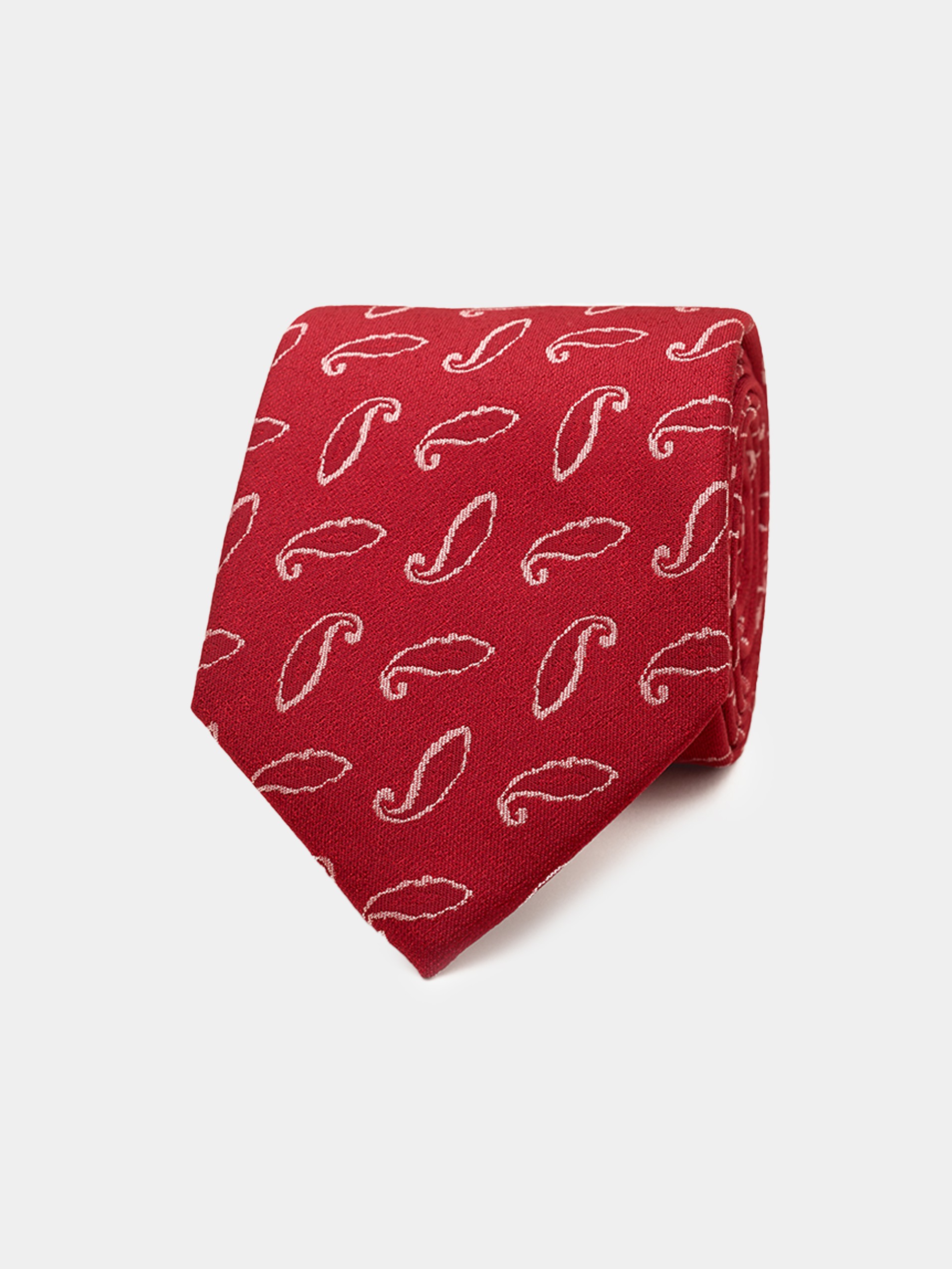 Corbata con estampado cornucopia