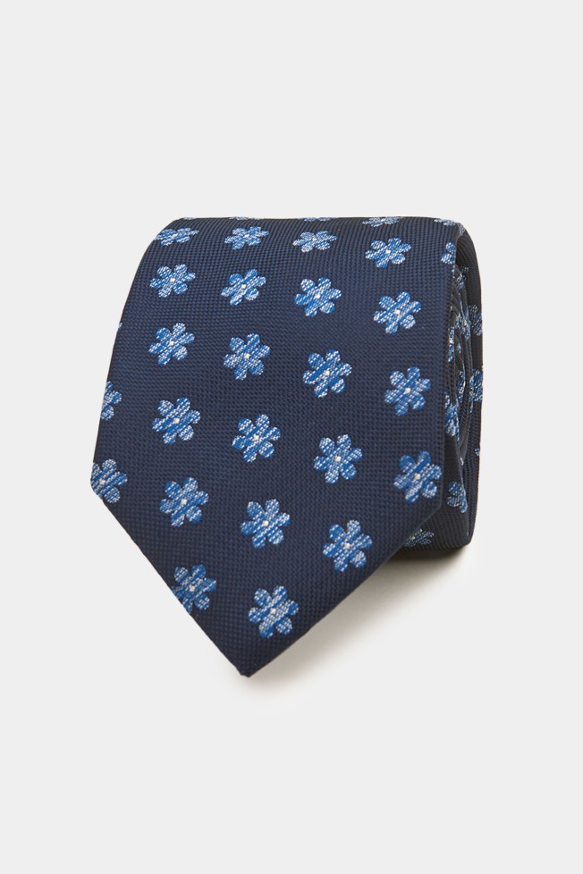 Corbata textura flores