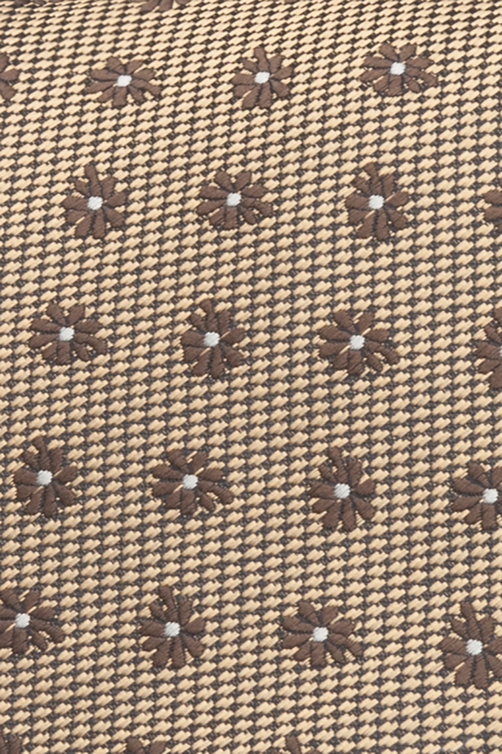 Corbata textura con estampado de flores