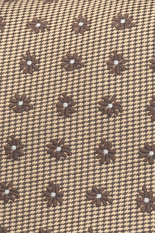 Corbata textura con estampado de flores Corbata textura con estampado de flores