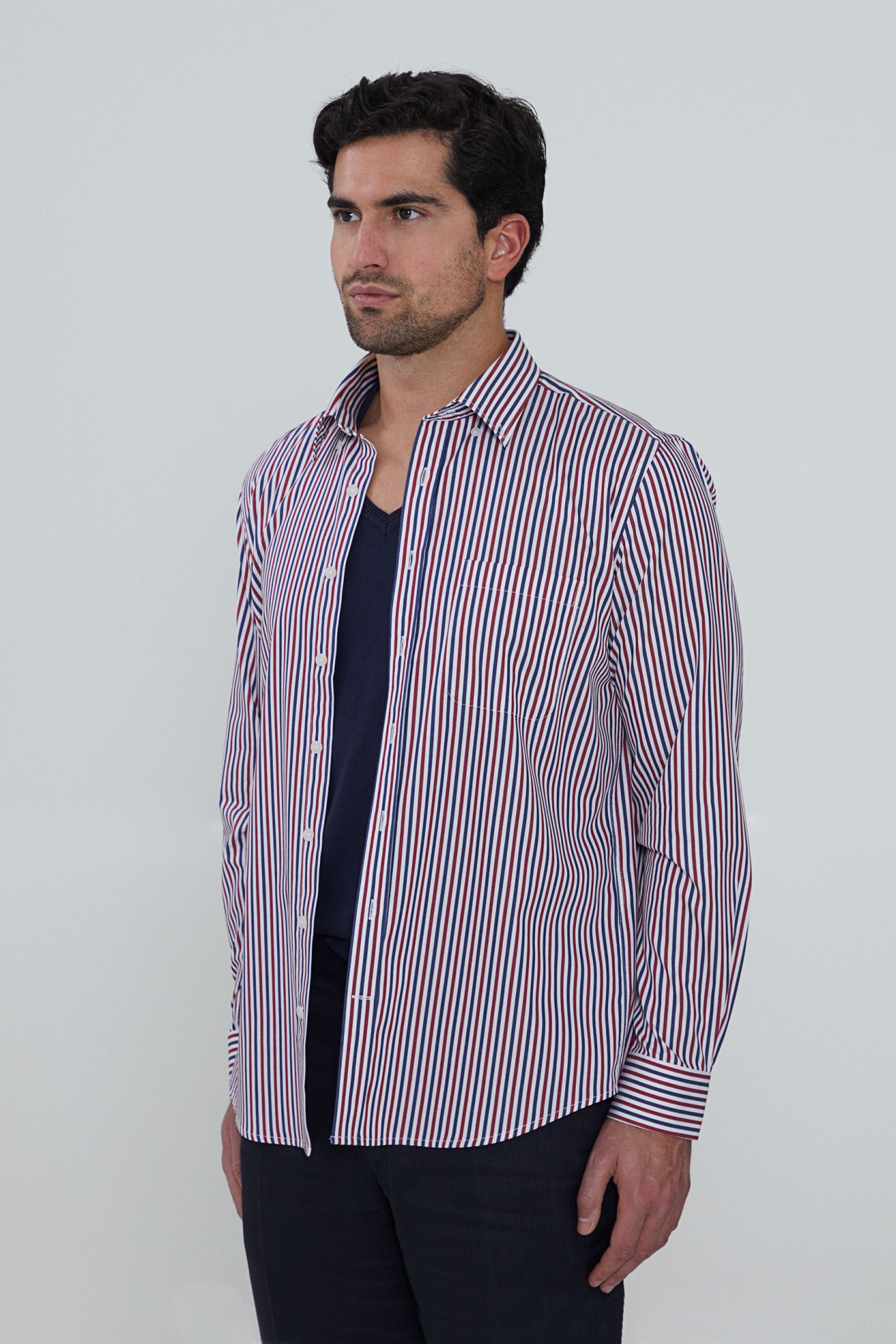 Camisa regular fit �s riscas