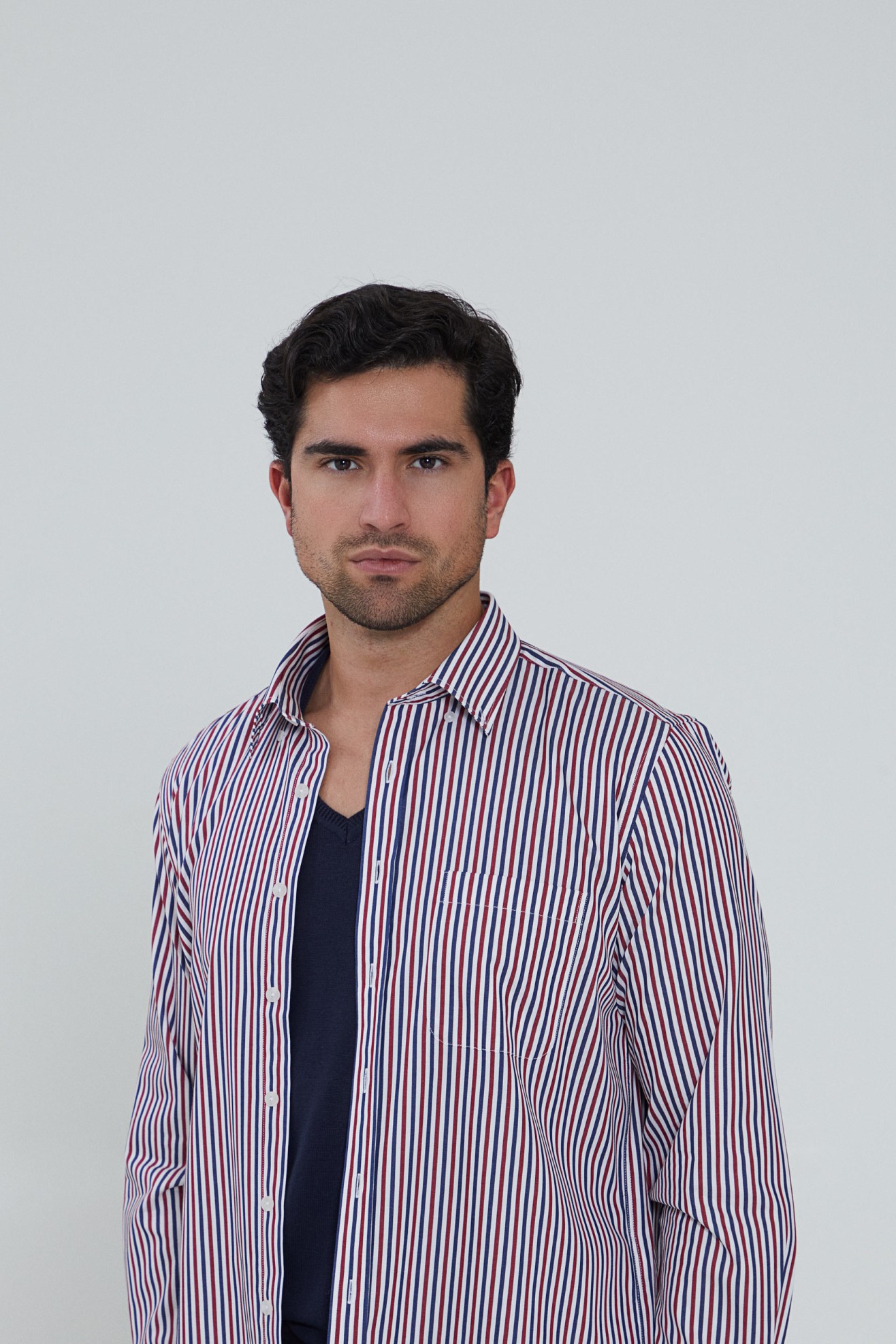 Camisa regular fit �s riscas