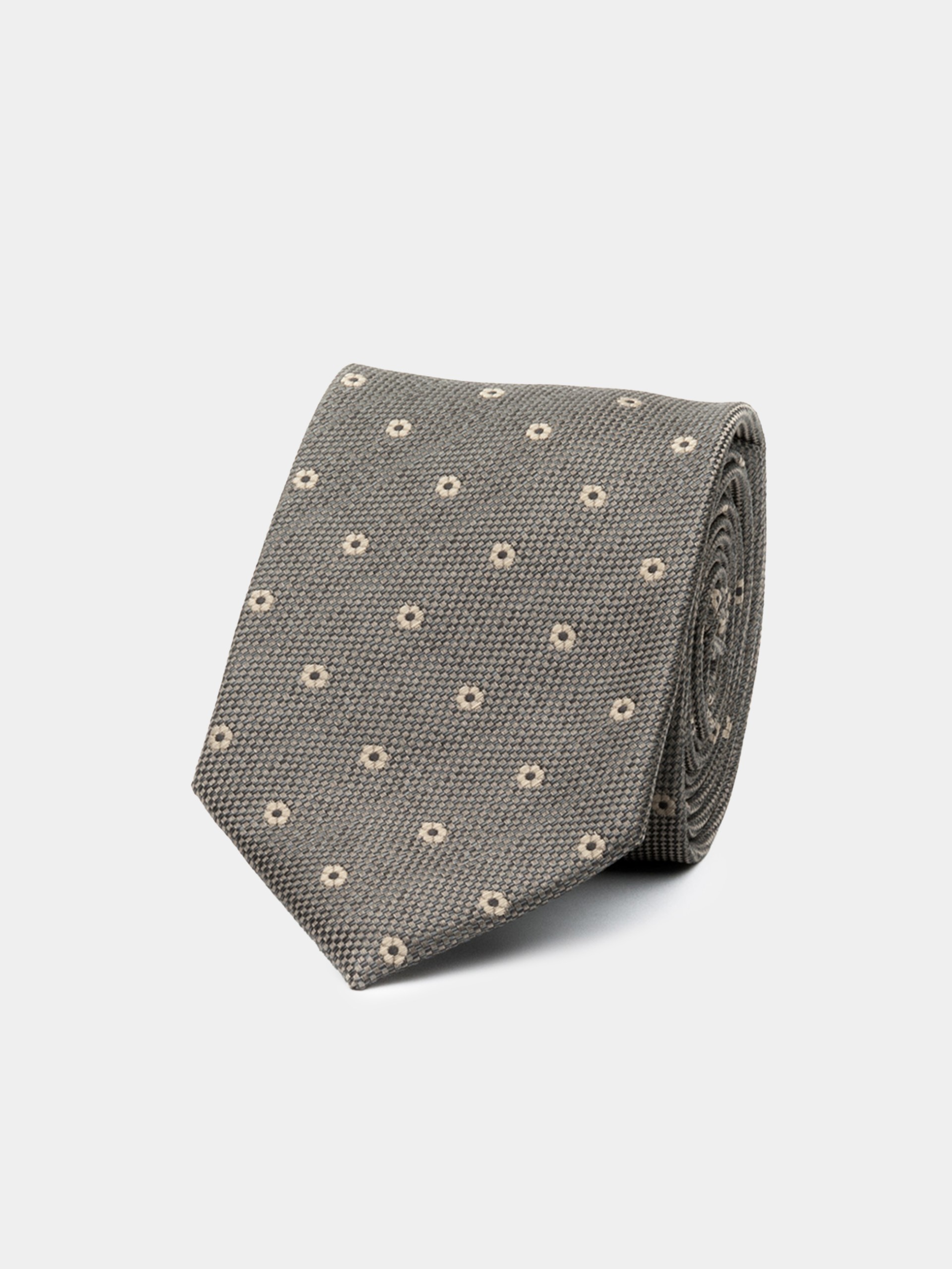 Corbata con estampado de flores