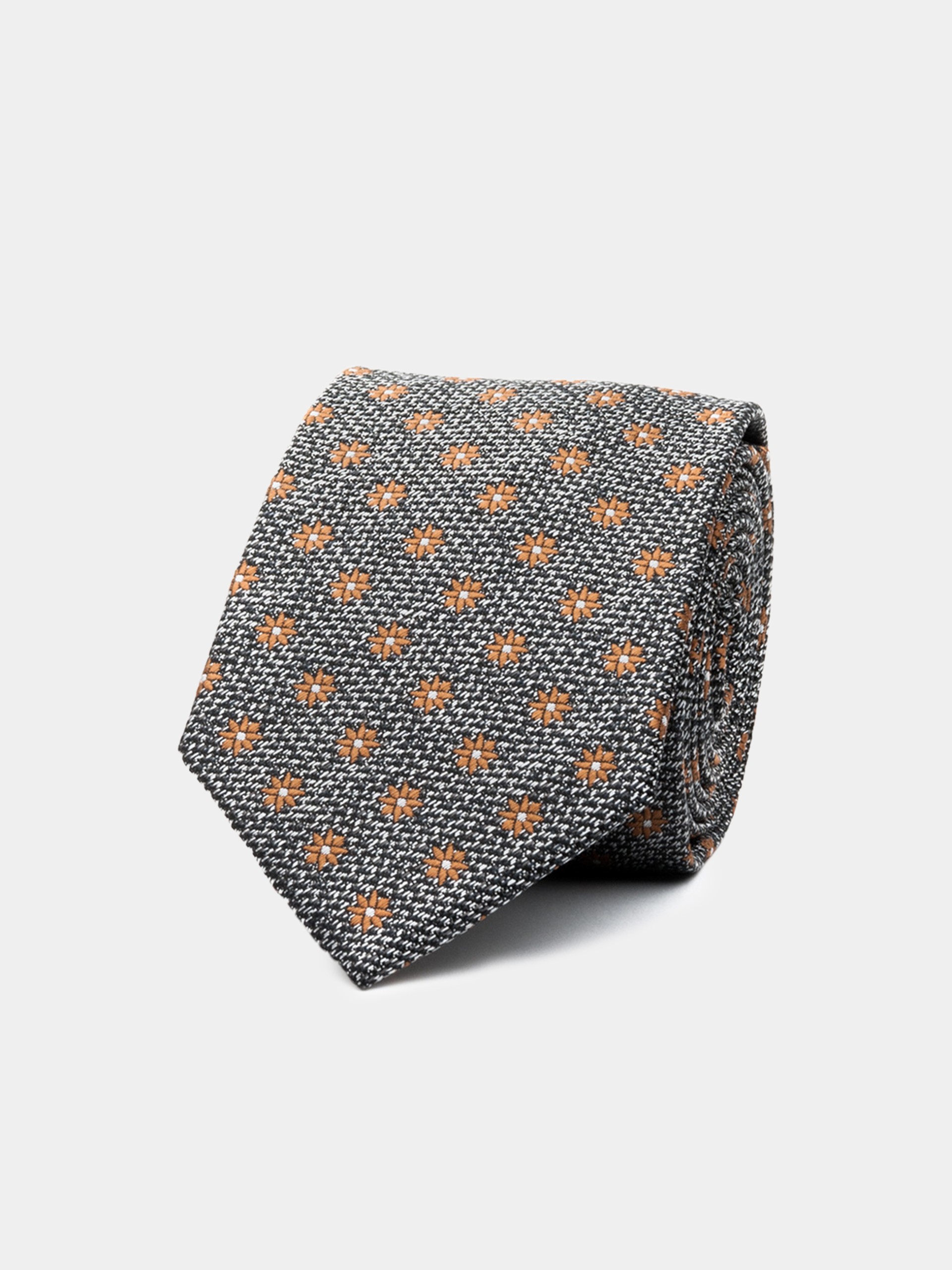 Corbata con estampado de flores