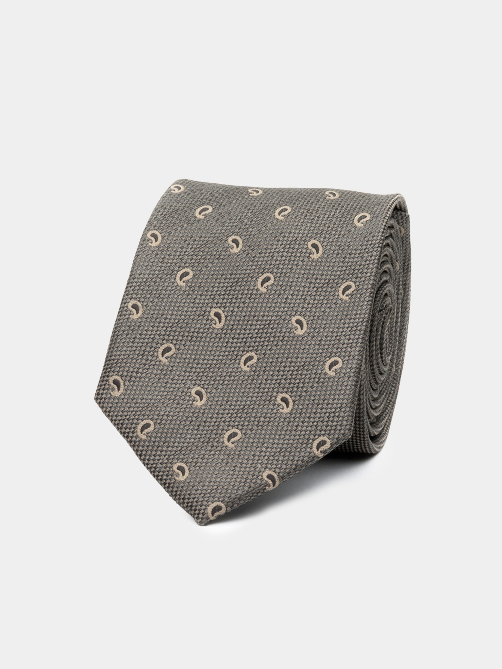 Corbata con estampado cornucopia