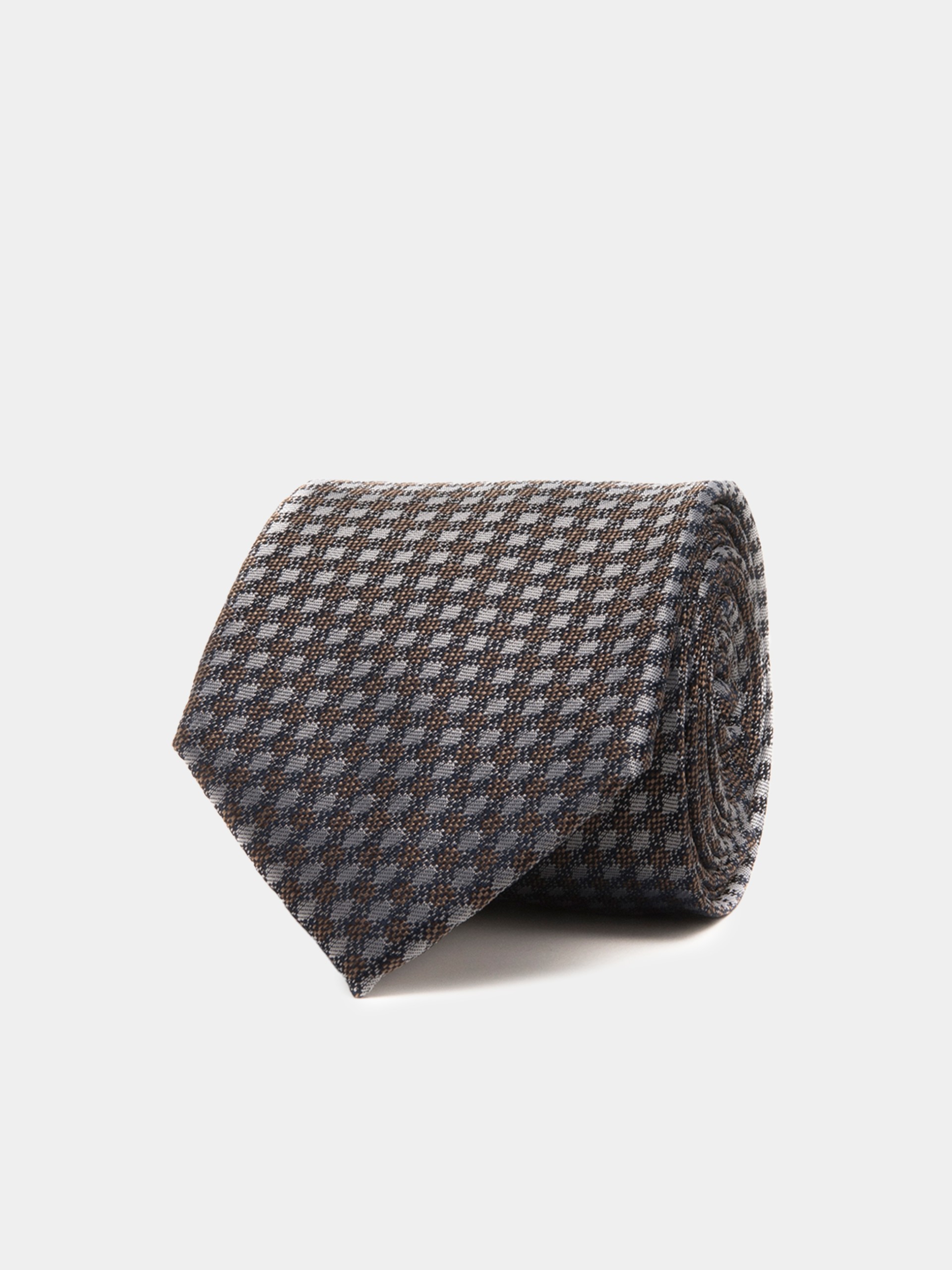 Corbata con motivo de rombos