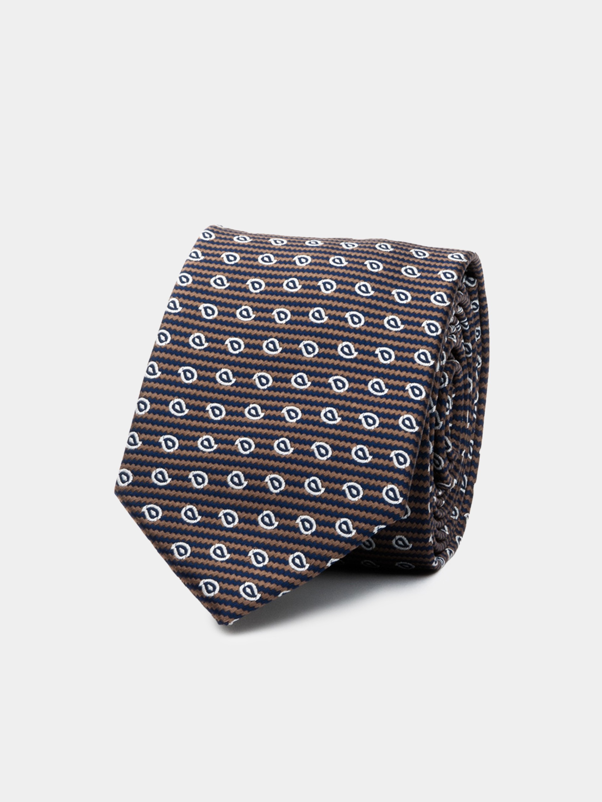 Corbata con estampado cornucopia