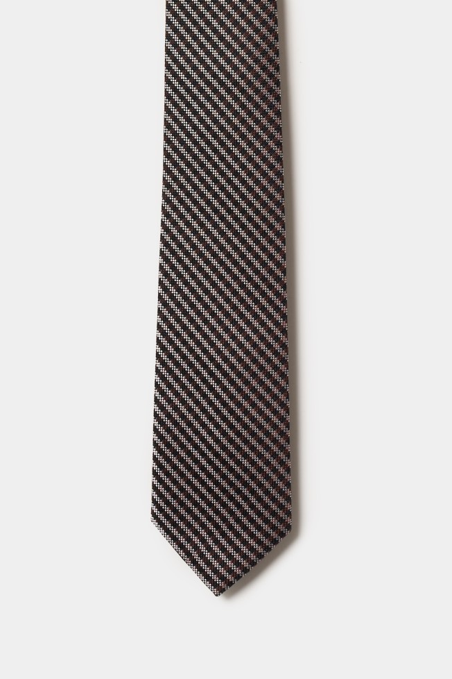 Corbata de seda a rayas