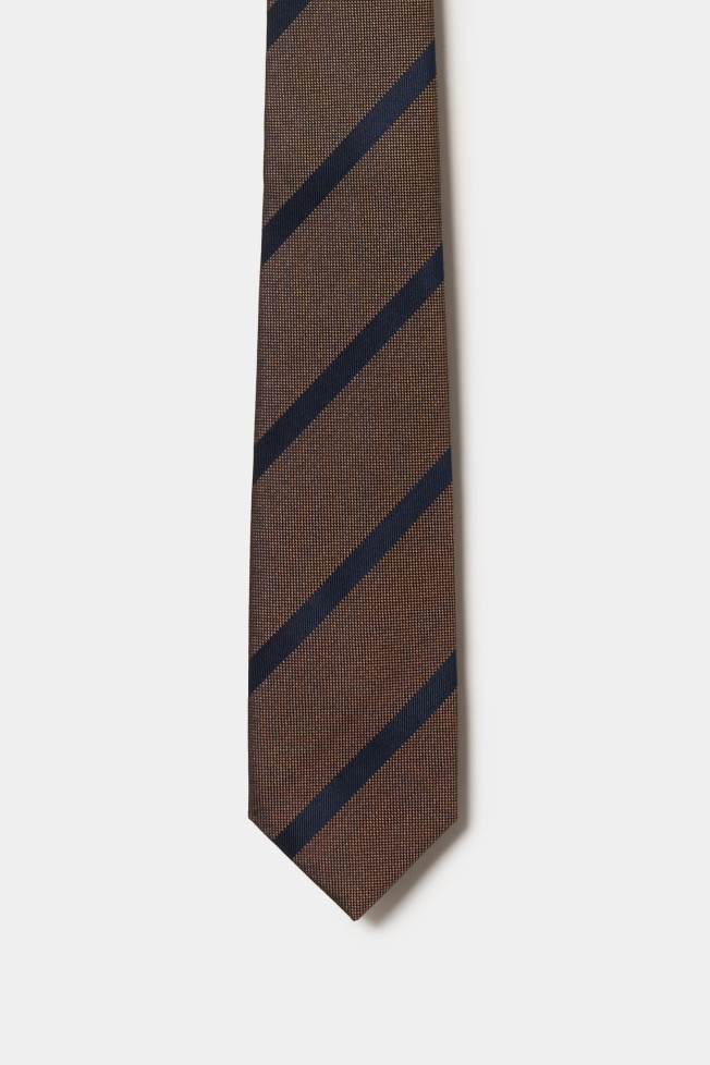 Corbata de seda a rayas