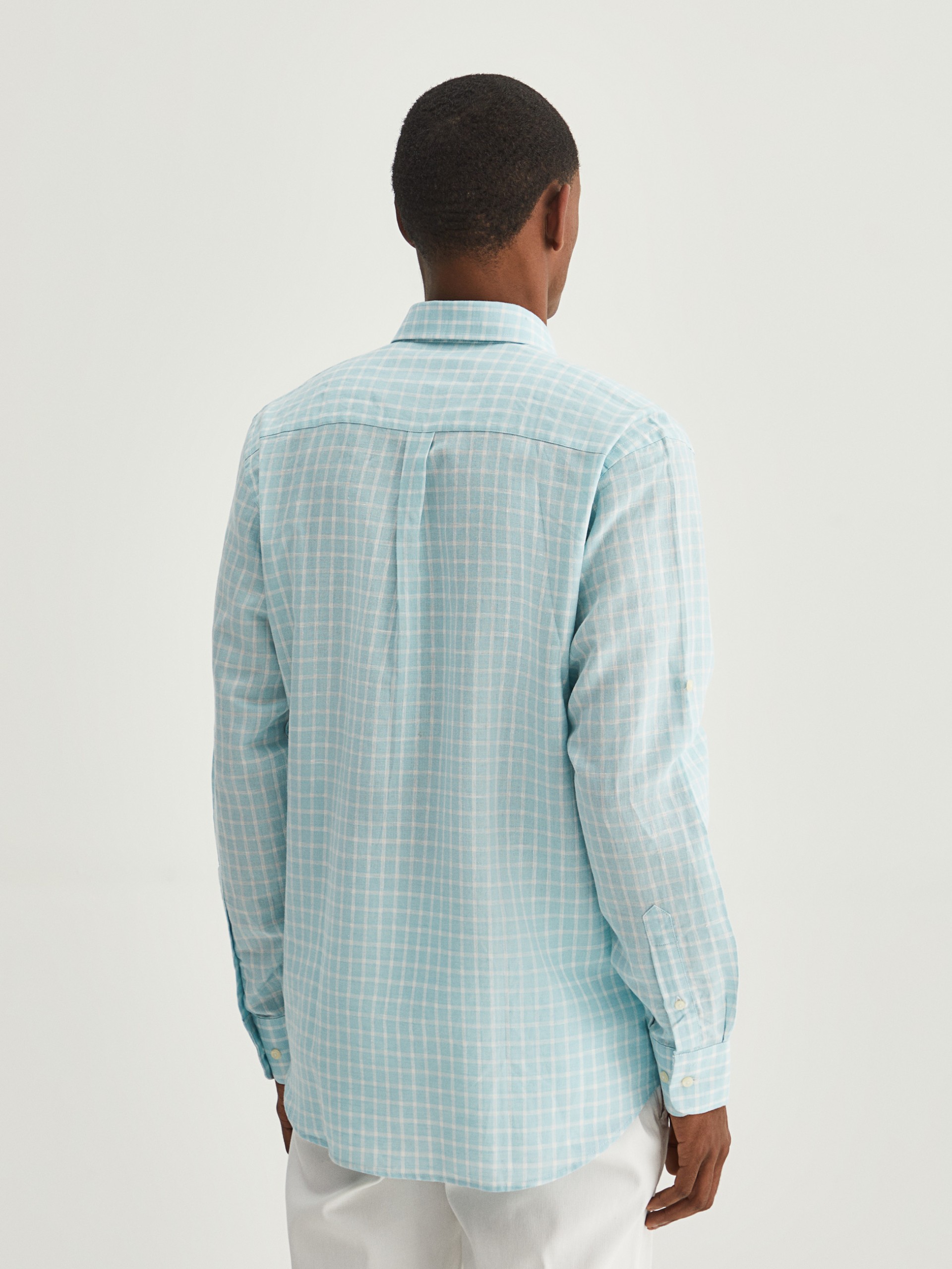 Camisa de lino regular fit