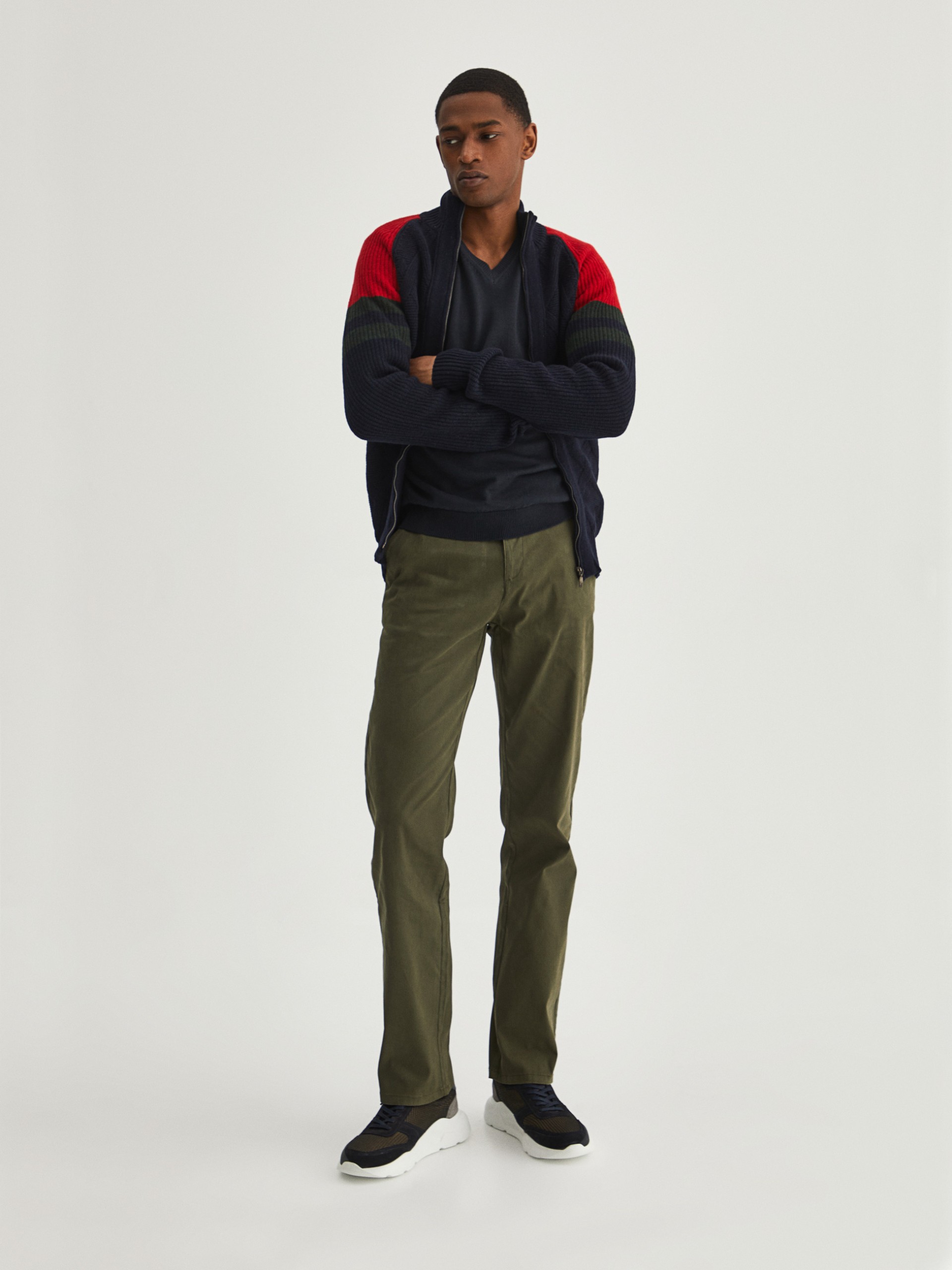 Chaqueta de punto con cremallera