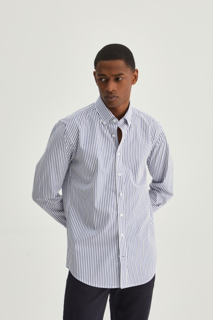 Striped slim fit shirt 