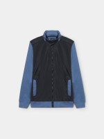 Abrigo combinado cuello vuelto 