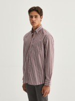 Camisa s riscas regular fit