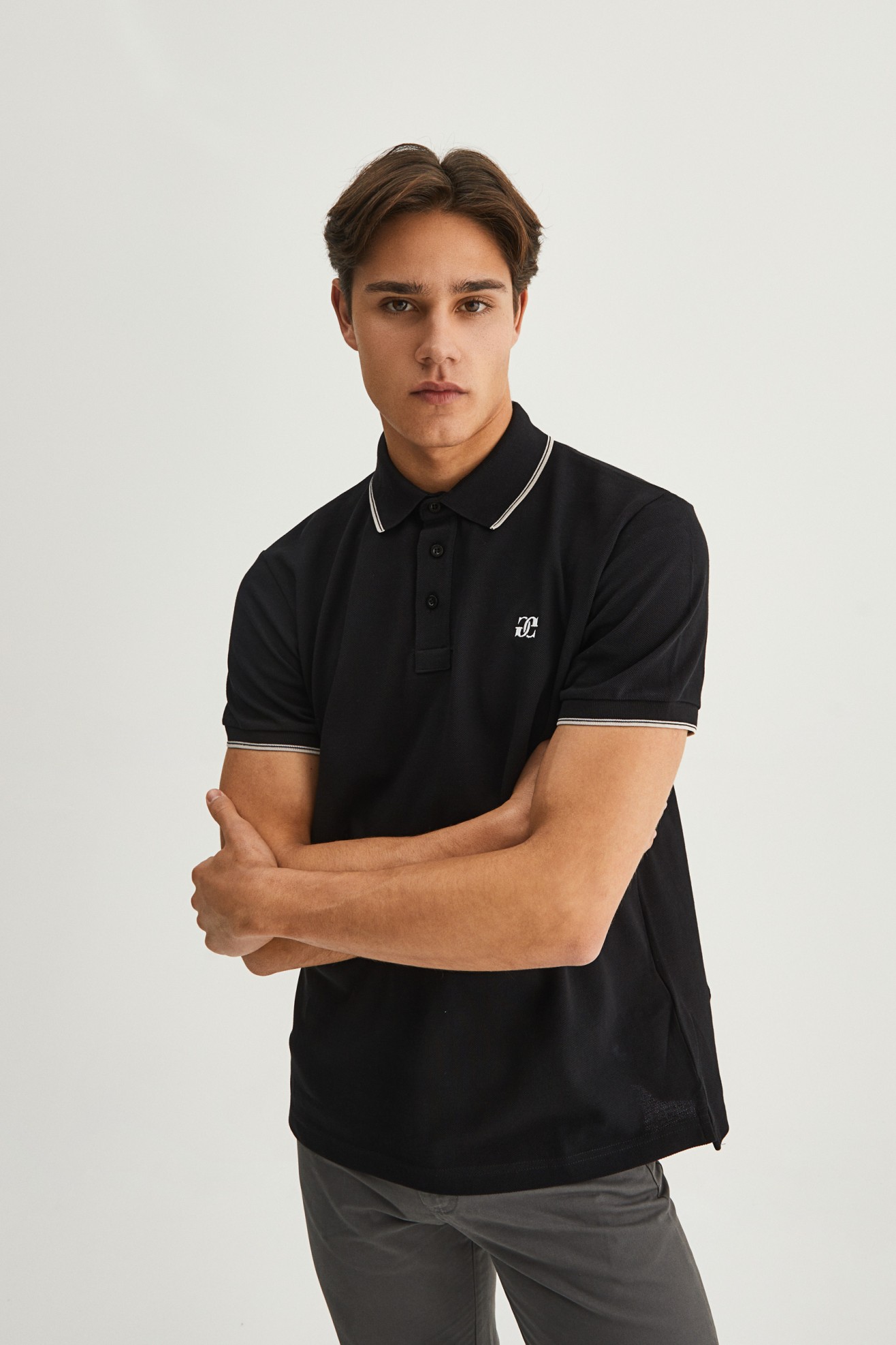 Polo piqu manga corta