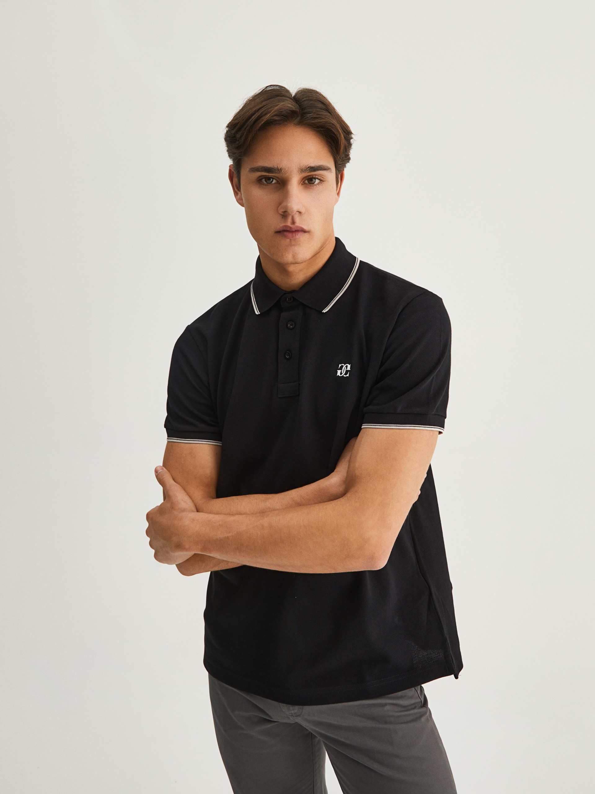 Polo piqué manga corta