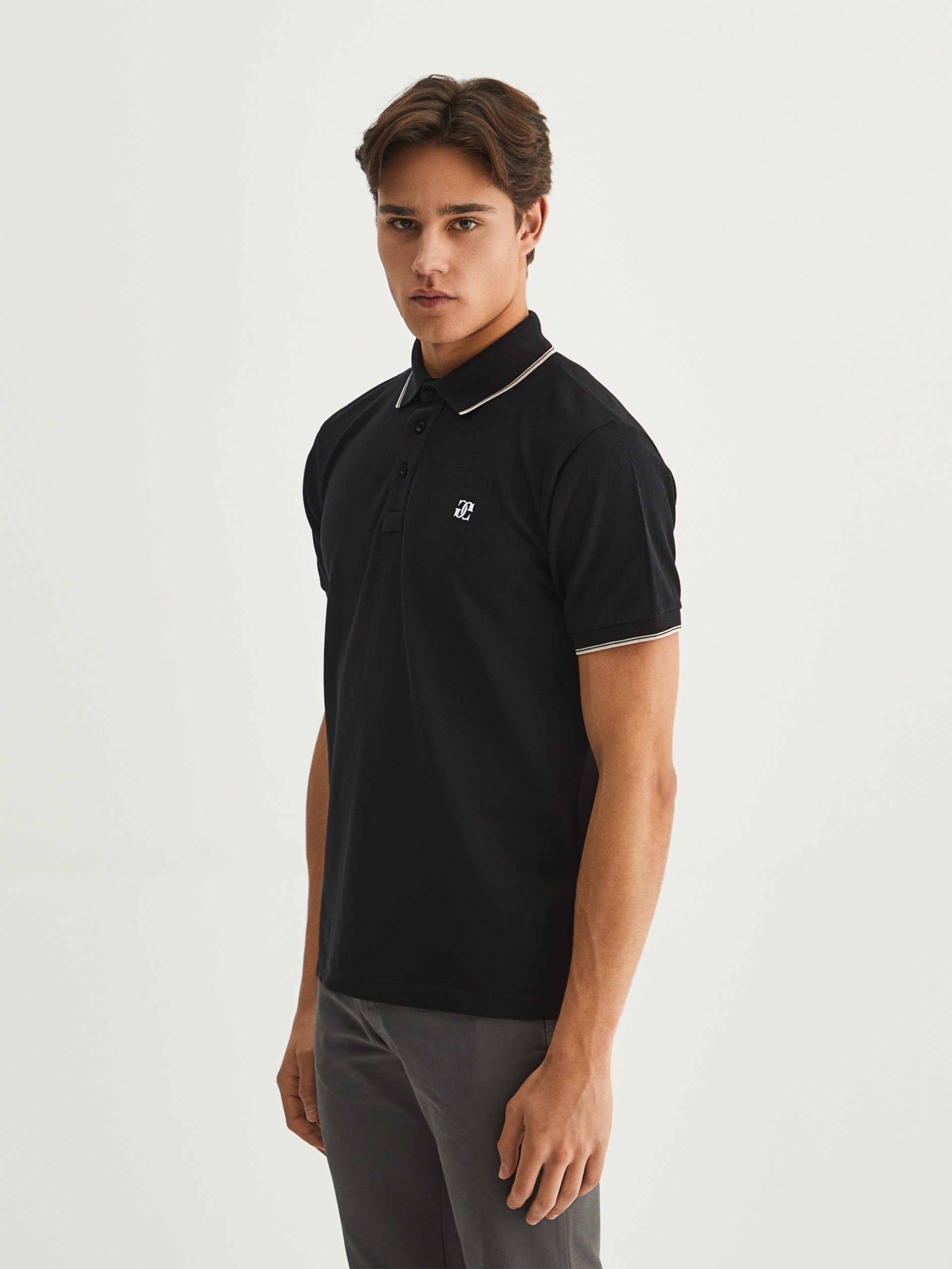 Polo piqué manga corta