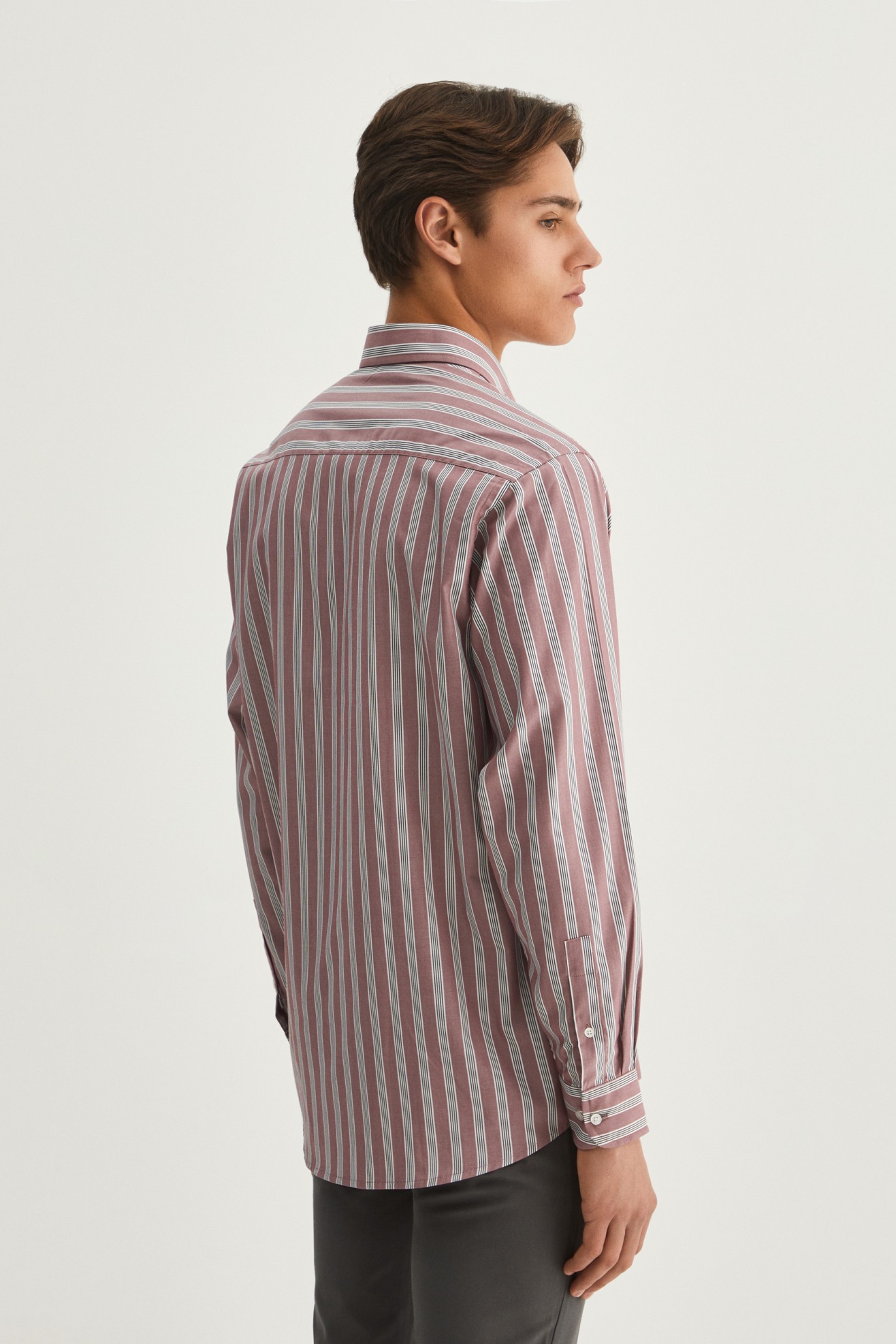 Camisa a rayas regular fit