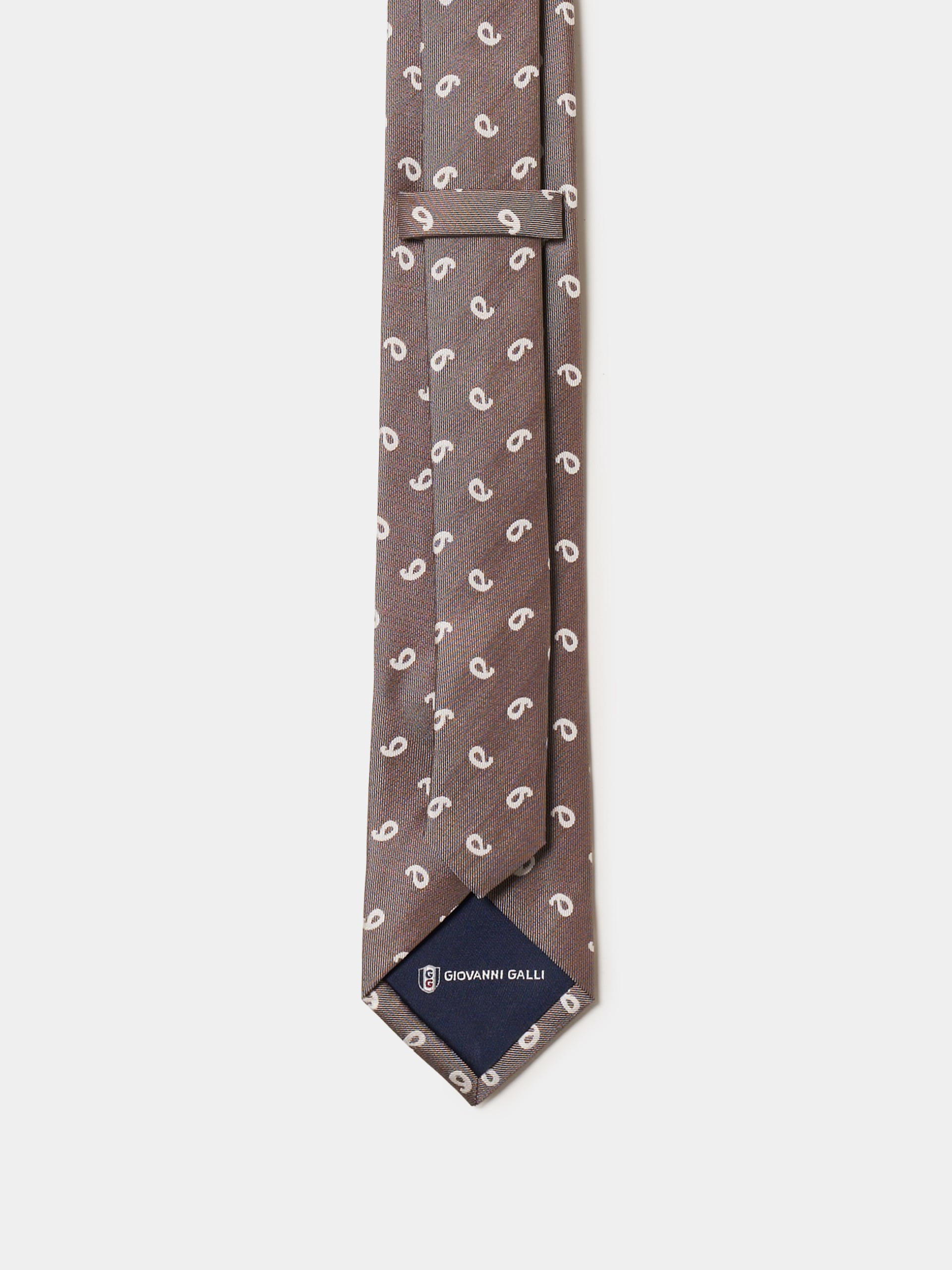 Corbata con estampado cornucopia