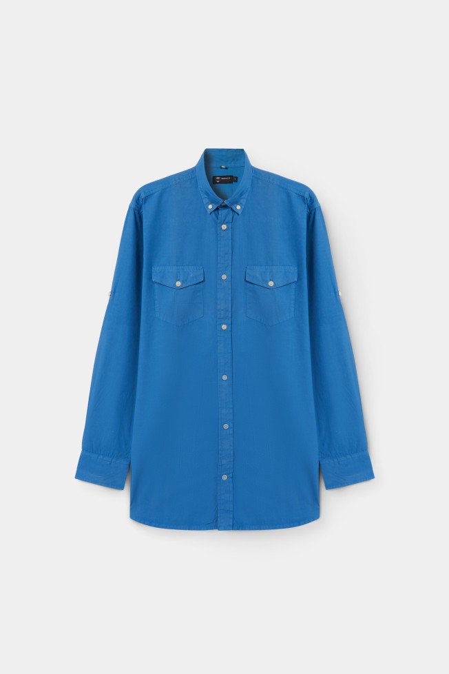Camisa com bolsos regular fit