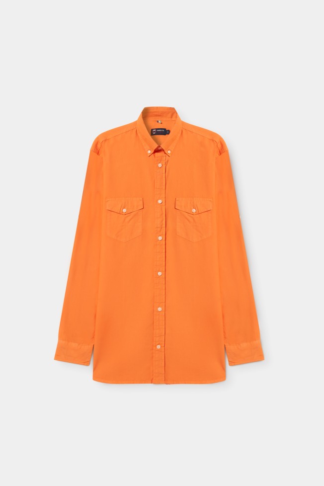 Camisa com bolsos regular fit