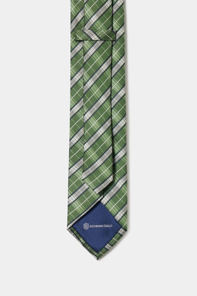 Corbata con estampado de cuadros