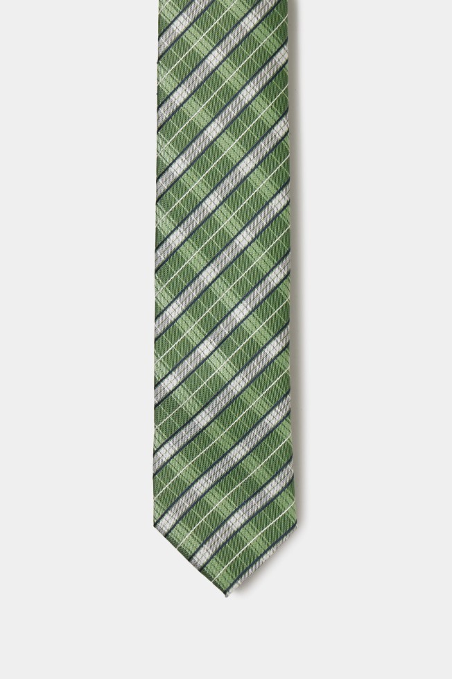 Corbata con estampado de cuadros
