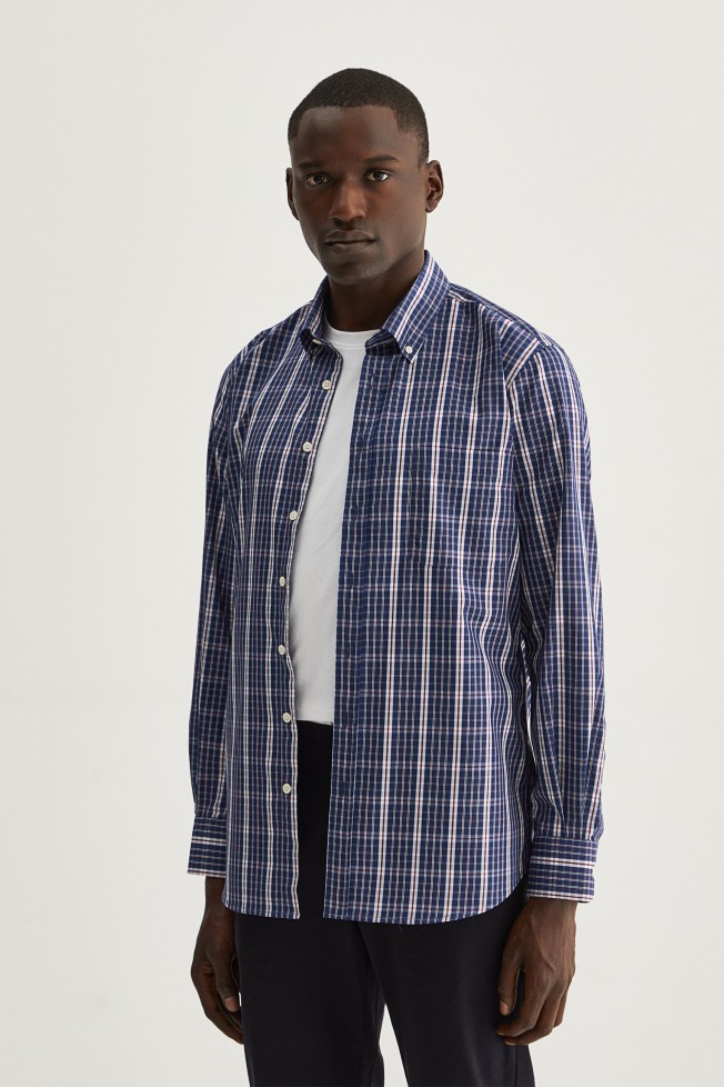 Camisa xadrez regular fit Camisa xadrez regular fit