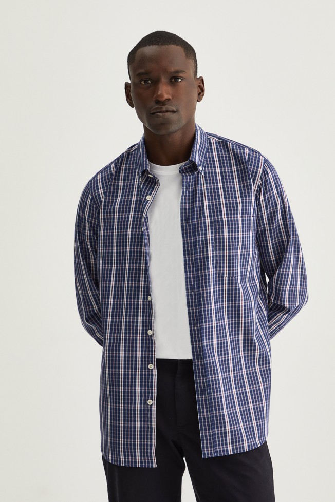 Camisa xadrez regular fit Camisa xadrez regular fit