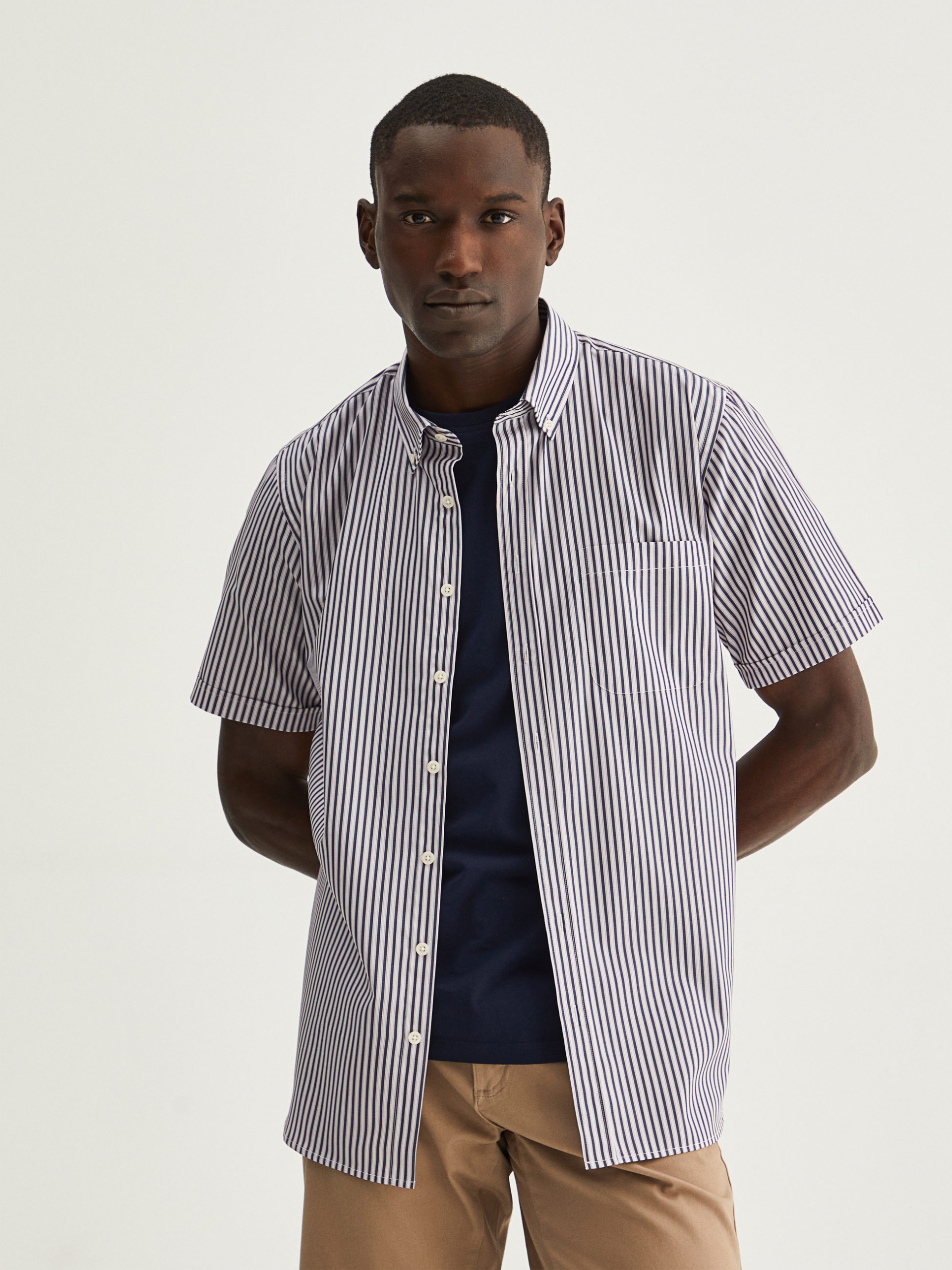 Camisa rayas regular fit