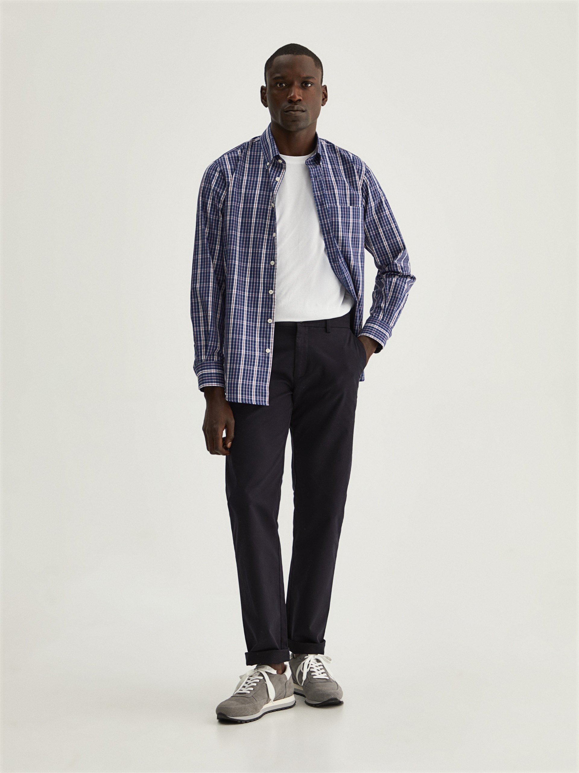 Camisa regular fit a cuadros