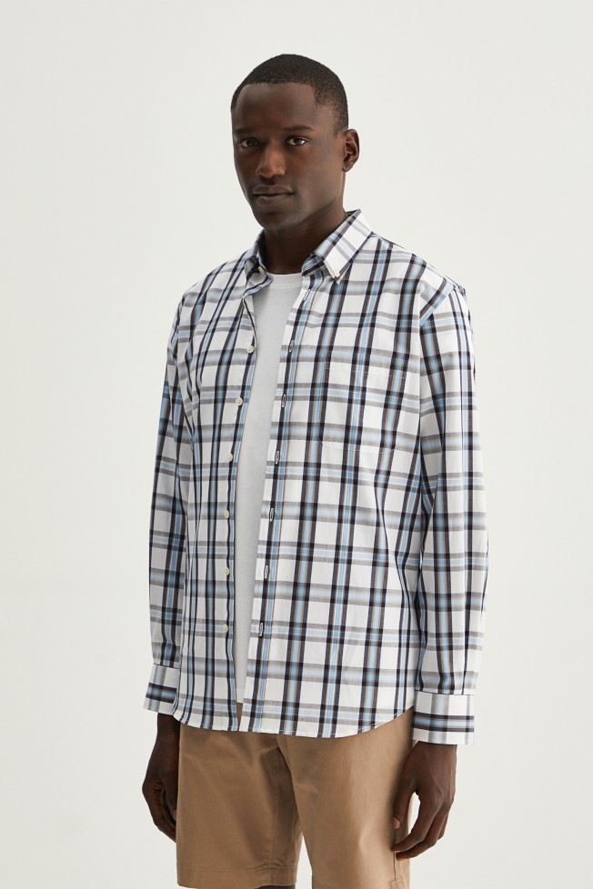 Camisa xadrez regular fit
