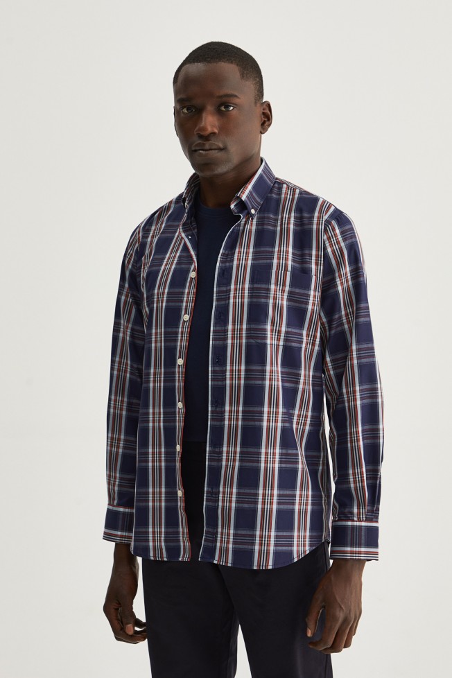 Camisa xadrez regular fit Camisa xadrez regular fit