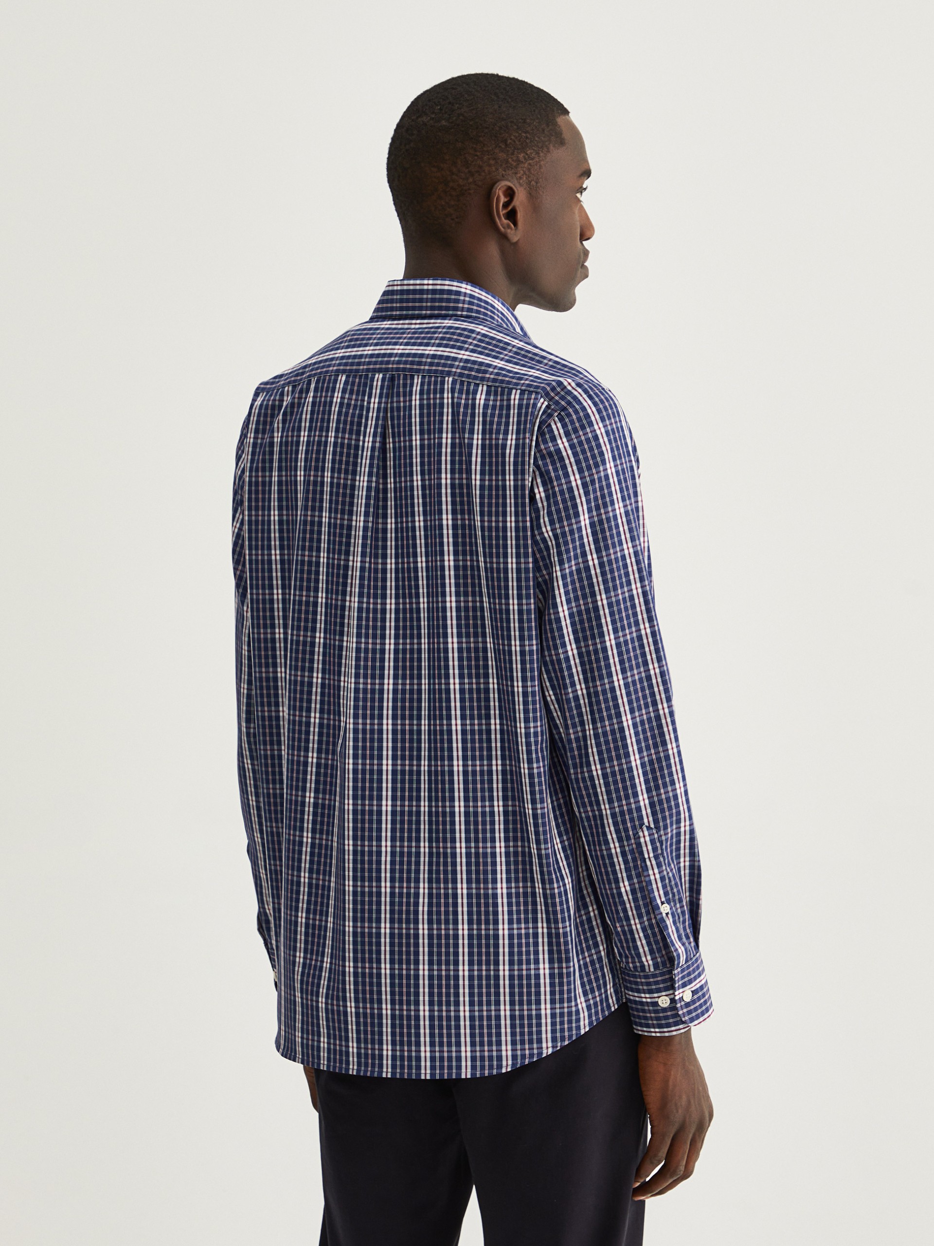 Camisa regular fit a cuadros