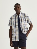 Camisa xadrez manga curta