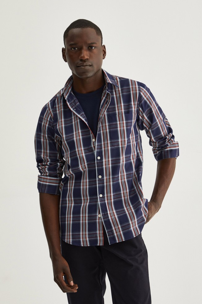 Camisa xadrez regular fit