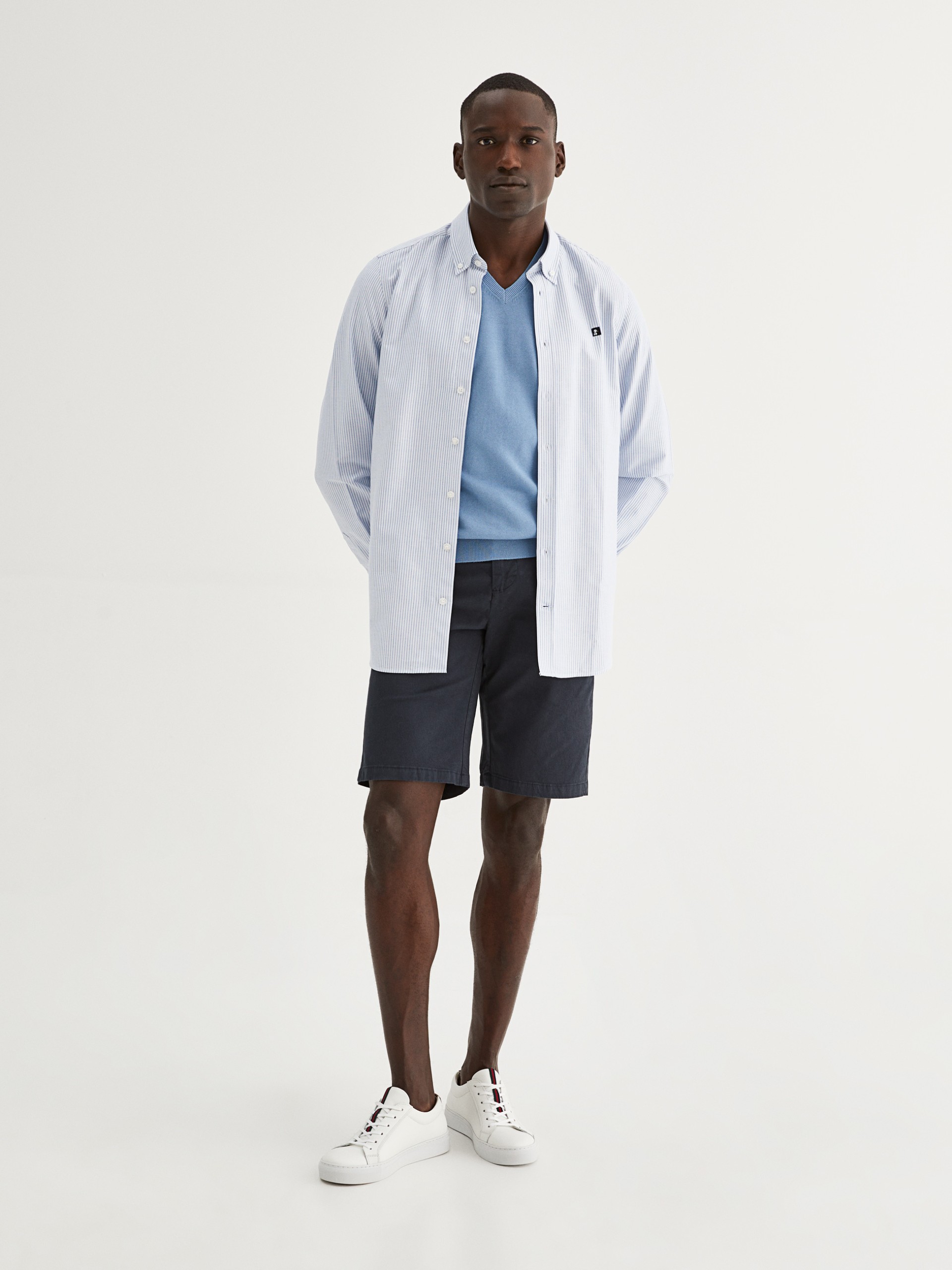 Camisa slim fit oxford