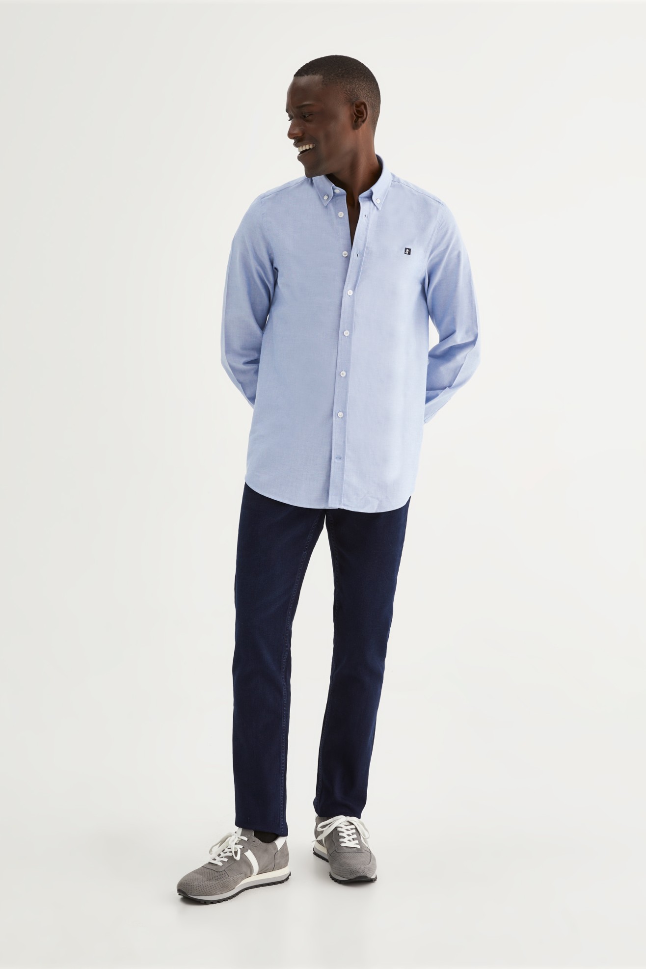 Camisa oxford slim fit