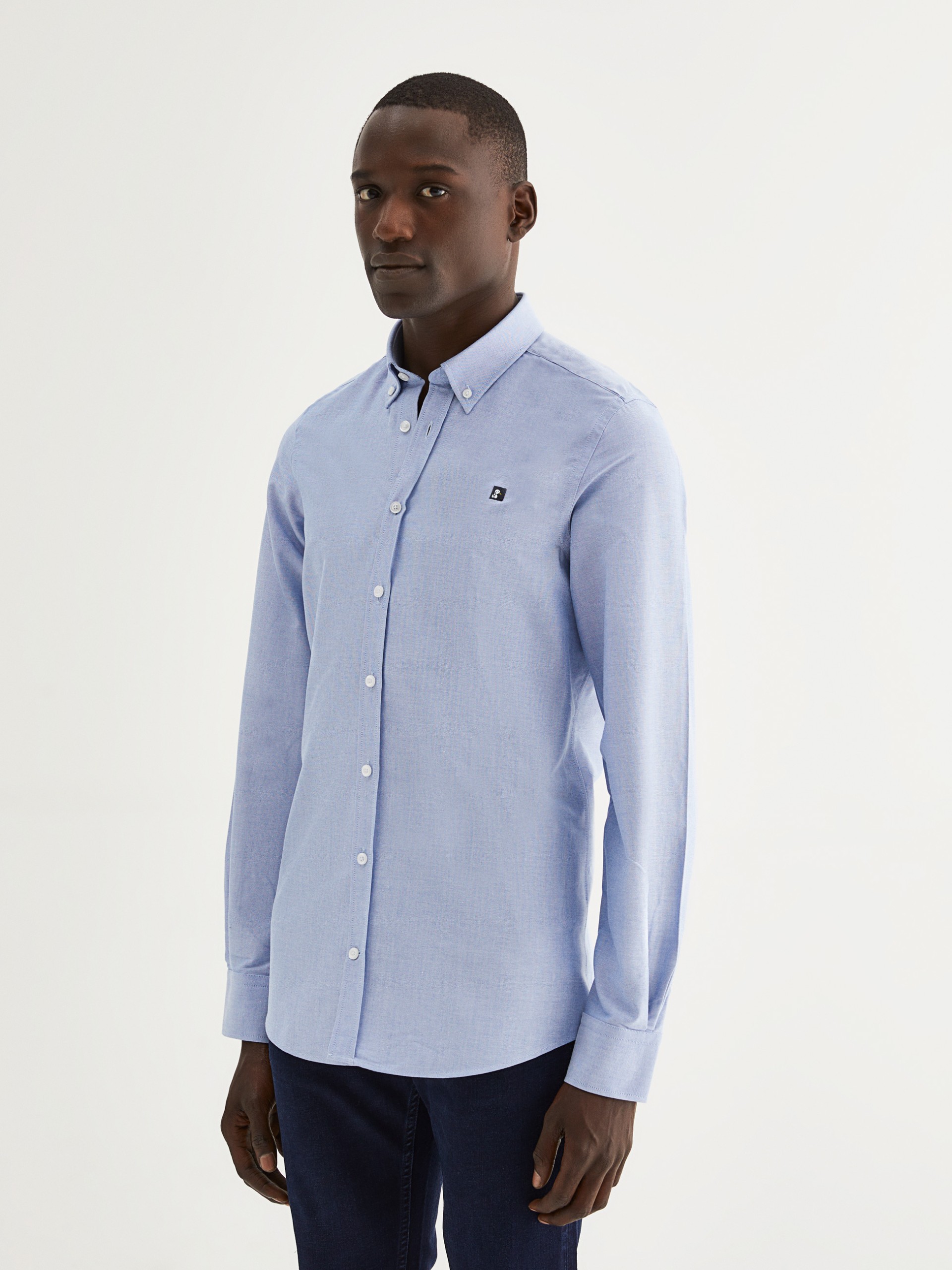 Camisa oxford slim fit