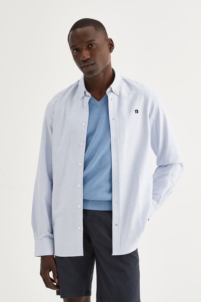 Camisa oxford slim fit
