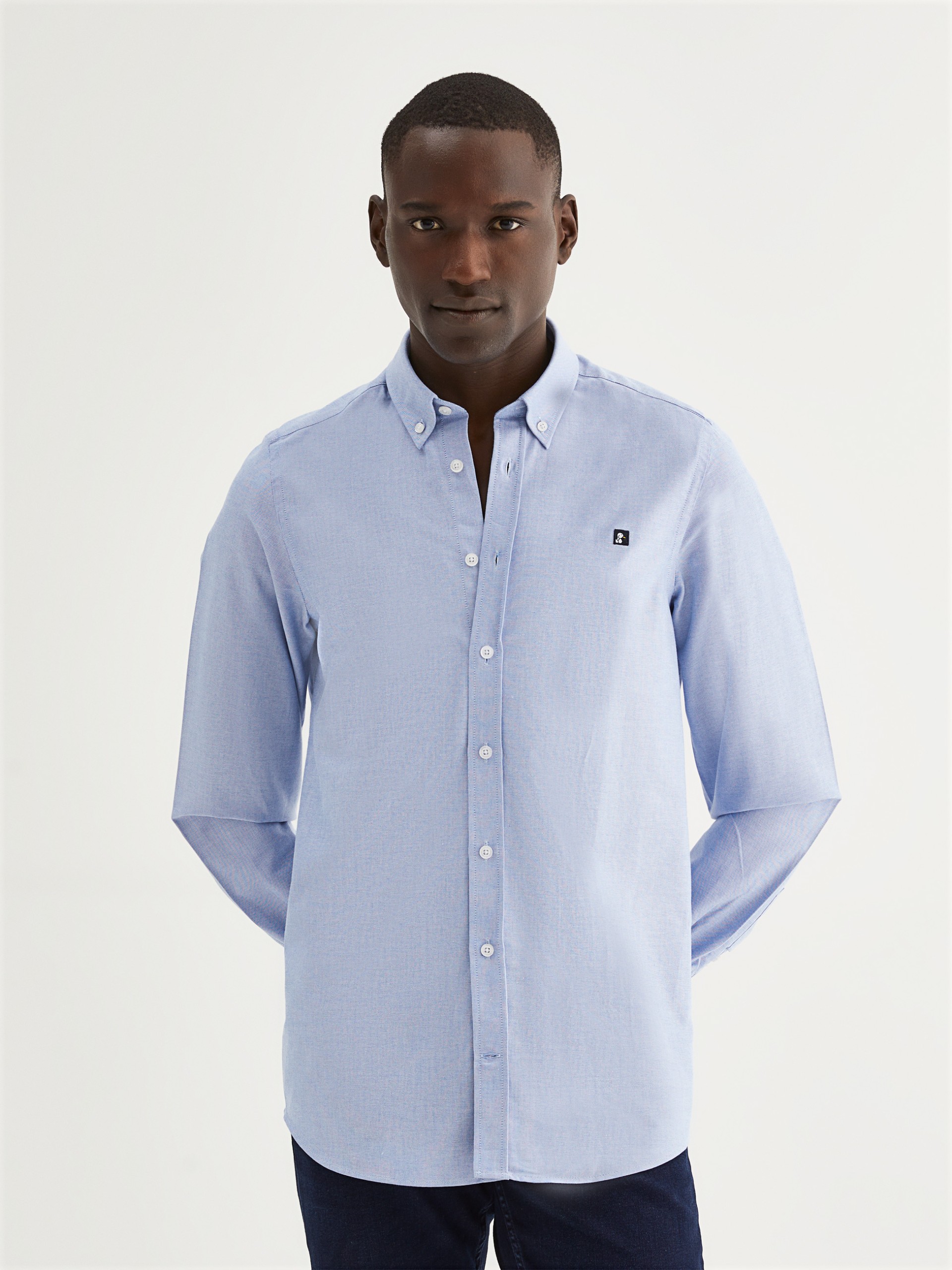 Camisa oxford slim fit