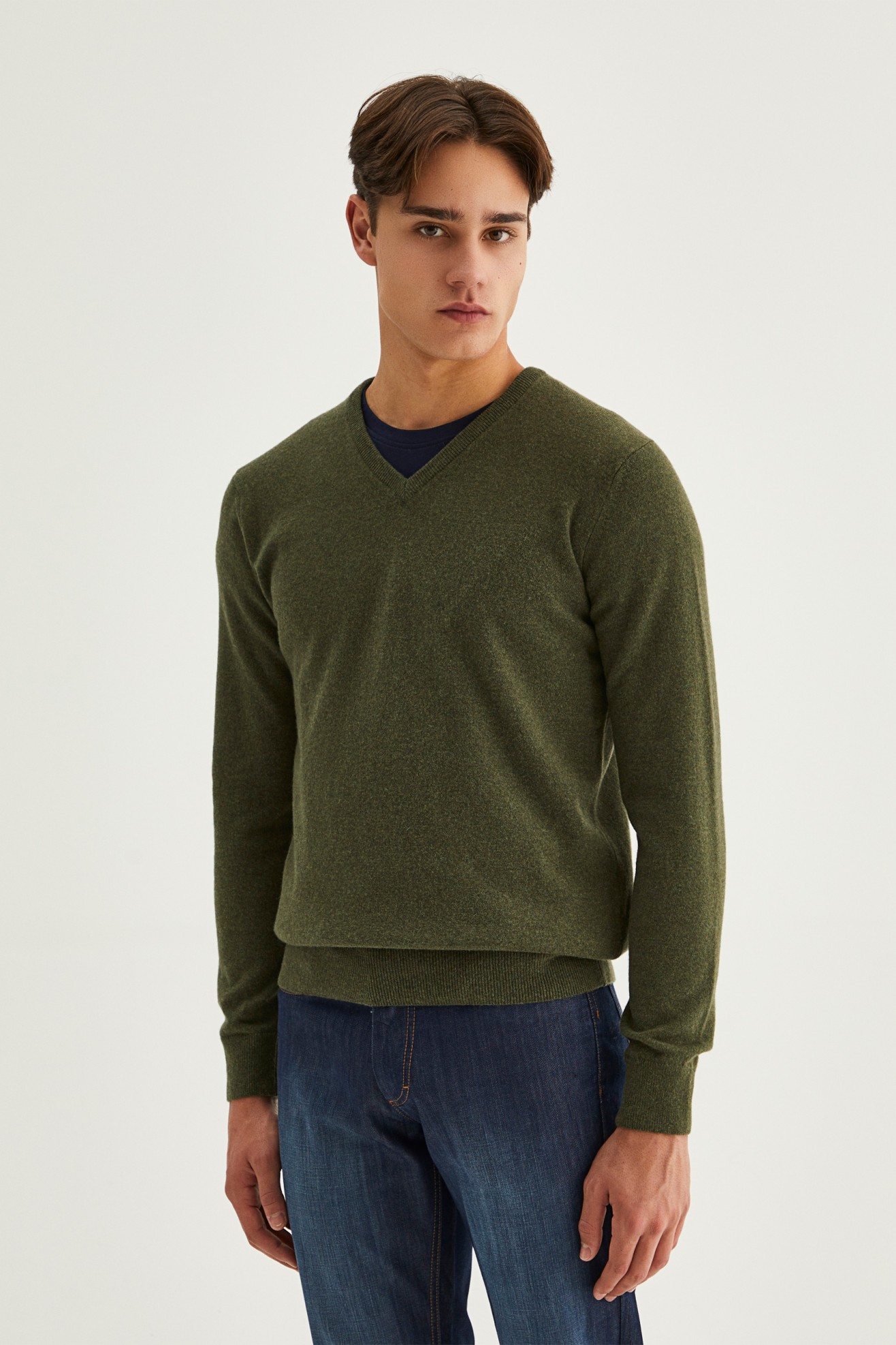 Pullover decote em V