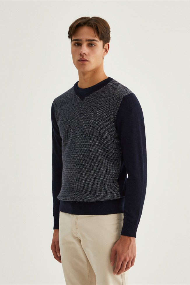 Pullover decote em V